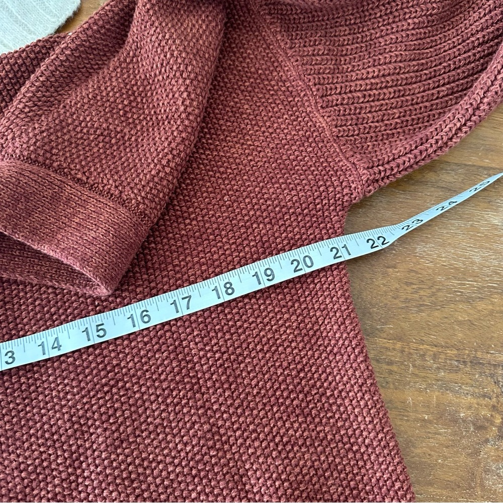 GAP cotton Cozy Knit Cardigan in Rust brown ladies size Large‎ NWT - Picture 4 of 7